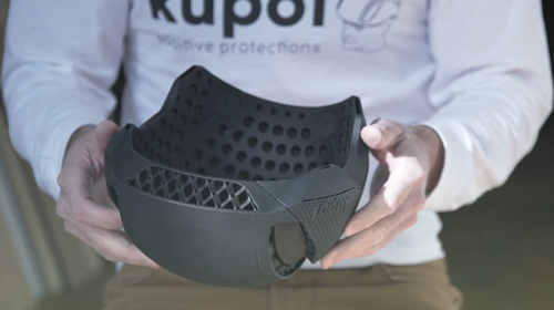 設計師使用HP的Multi Jet Fusion創建3D打印自行車頭盔