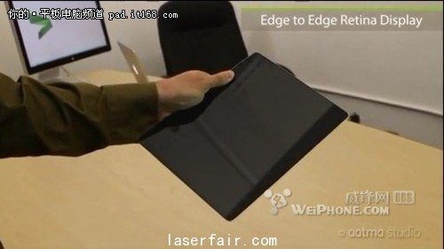 激光鍵盤+全像投影超現實概念的iPad3