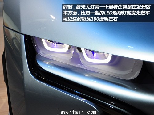 2013上海車展 寶馬發布激光大燈技術